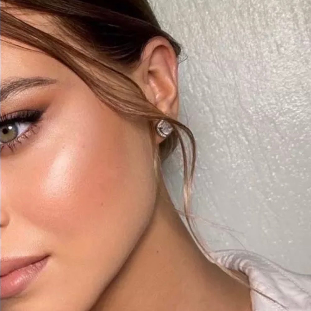 New 925 Sterling Silver Diamond Stud Earrings - Picture 9 of 9